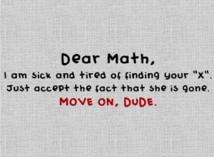 dear math